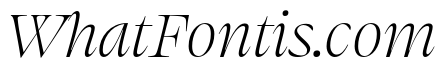 Swear Display Light Italic