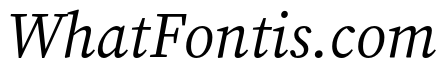 Source Serif 4 Subhead Italic