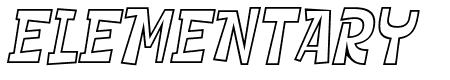 SHEROO Outline Italic
