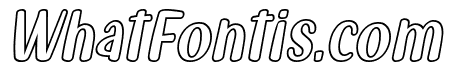 Fish Grill Outline Italic