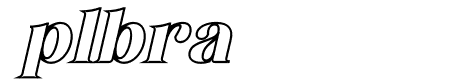 Begika Outline Italic