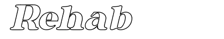 Raliha Outline Italic