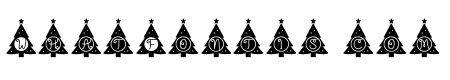 christmas tree  monogram