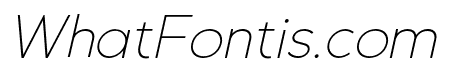 Gexo Sans Thin Italic